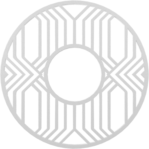 Ekena Millwork Empire Architectural Grade PVC Pierced Ceiling Medallion, 22"OD x 8"ID x 3/4"P CMPP22EP - main